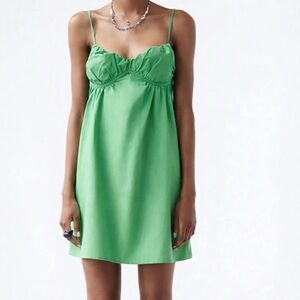 Elegant Green Camisole Dress